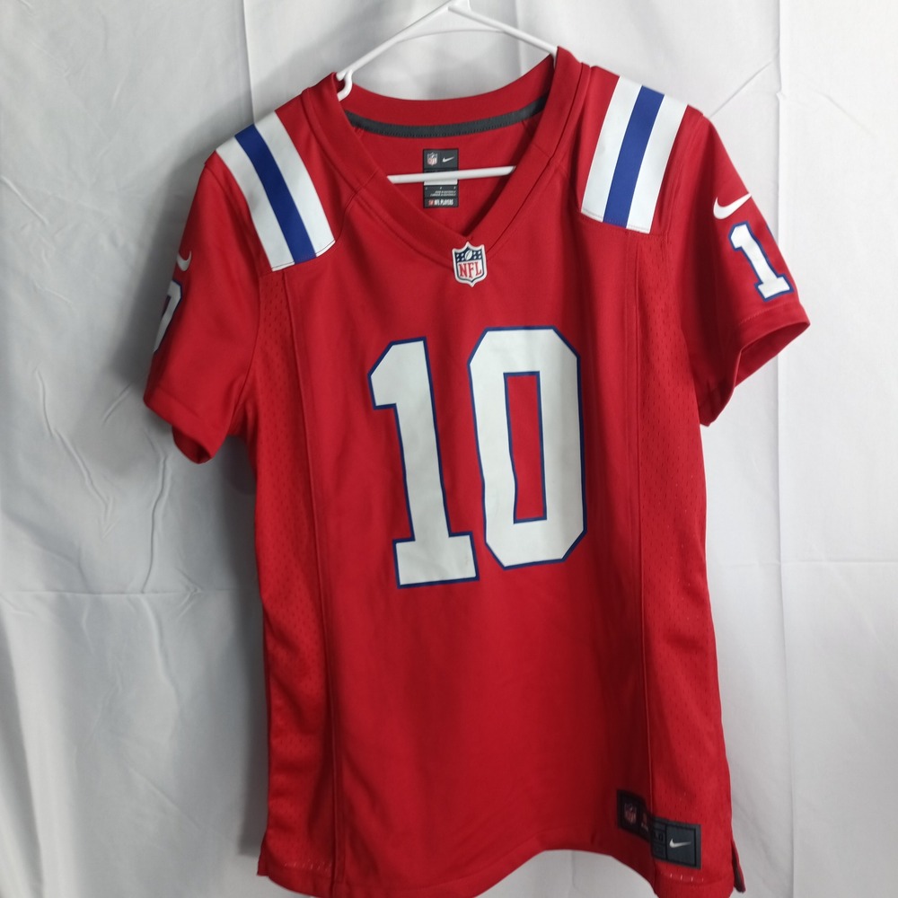 Nike NFL On Field New England Patriots Calderon 10 Jersey Red Womens Large